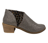 Very G Crystal Bootie in Taupe