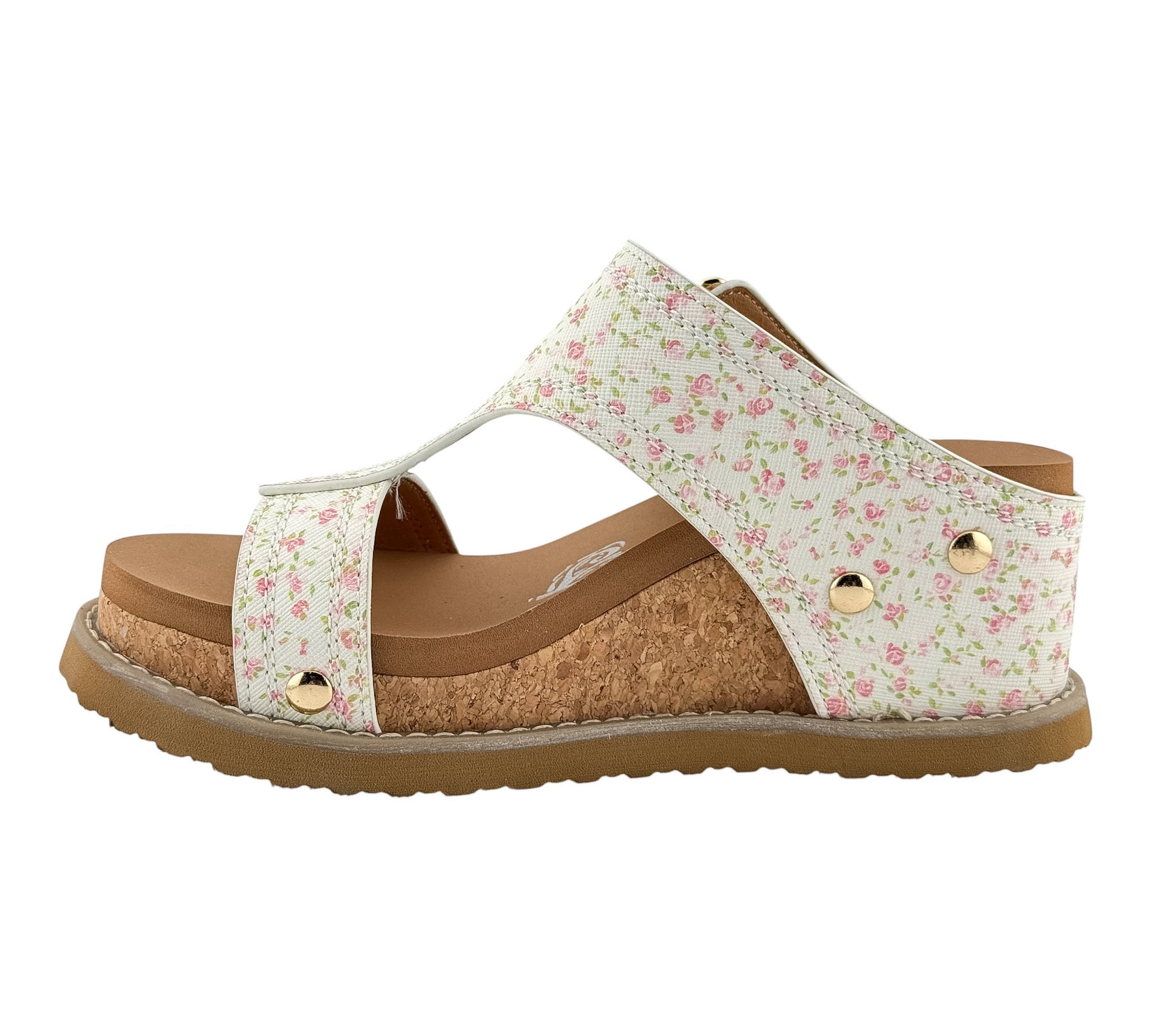 Very G Noah Wedge in Pink & White