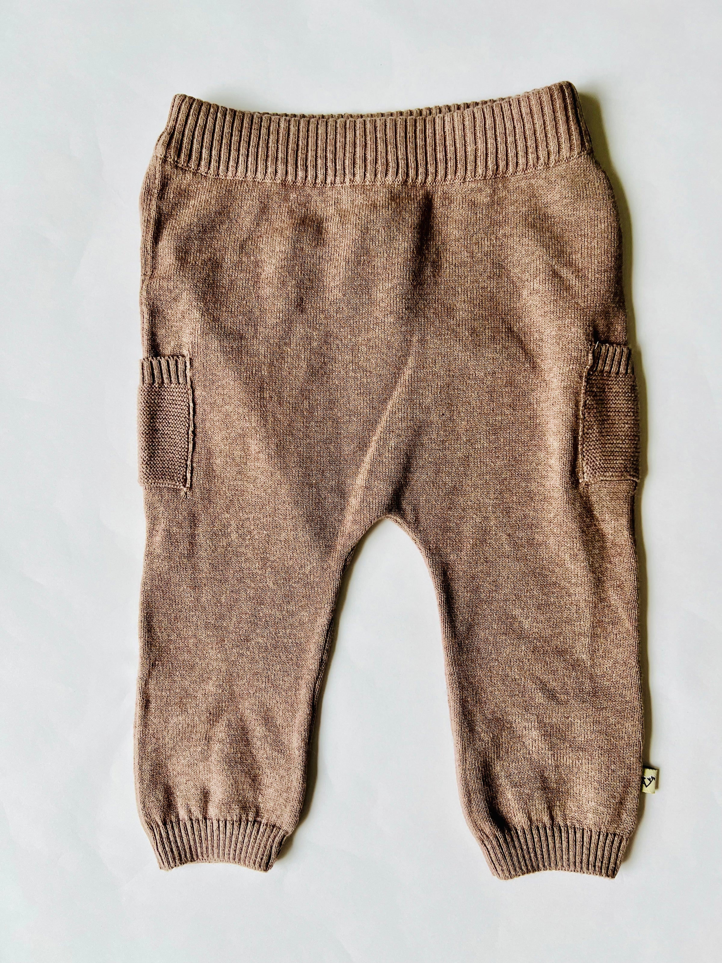 Viverano Organics Sweater Knit Pocket Pants Cafe Latte