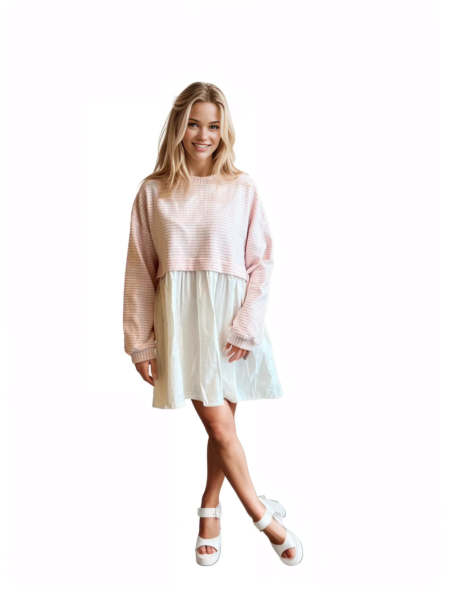long sleeved floaty dress Reclaimed Vintage floaty long sleeve dress in pretty floral print