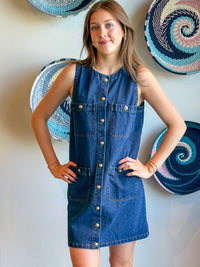 Denim Button Down Dress