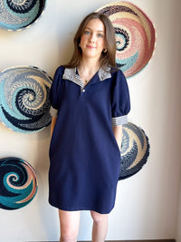 Vinyard Ventures Dress in Navy