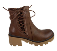 Pierre Dumas Lace Up Boot in Whiskey