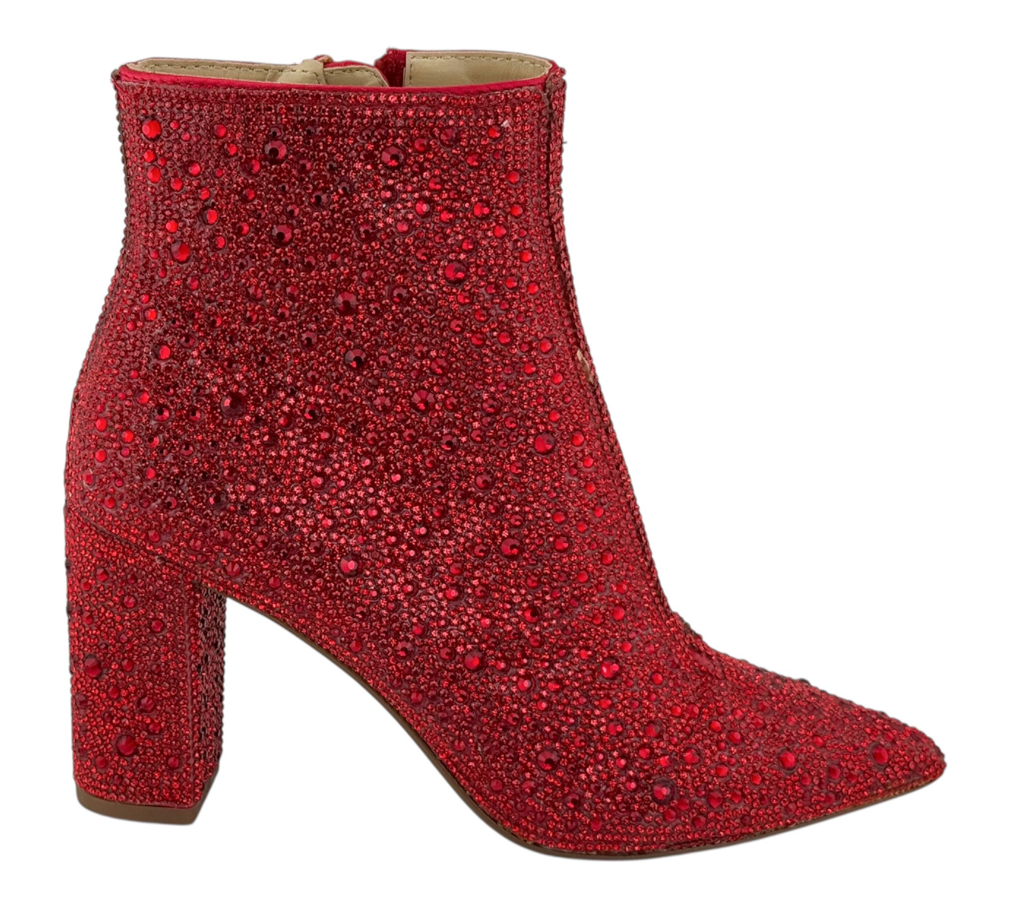 blue by betsey johnson cady dress bootie Betsey Johnson Cady Ankle Boot Blue By Betsey Johnson Cady Pink Rhinestone Embellished Dress