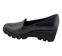 Vionic Willa Wedge Black Leather