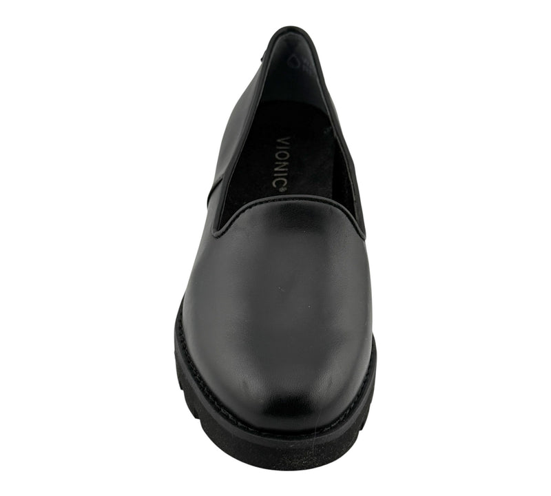 Vionic Willa Wedge Black Leather