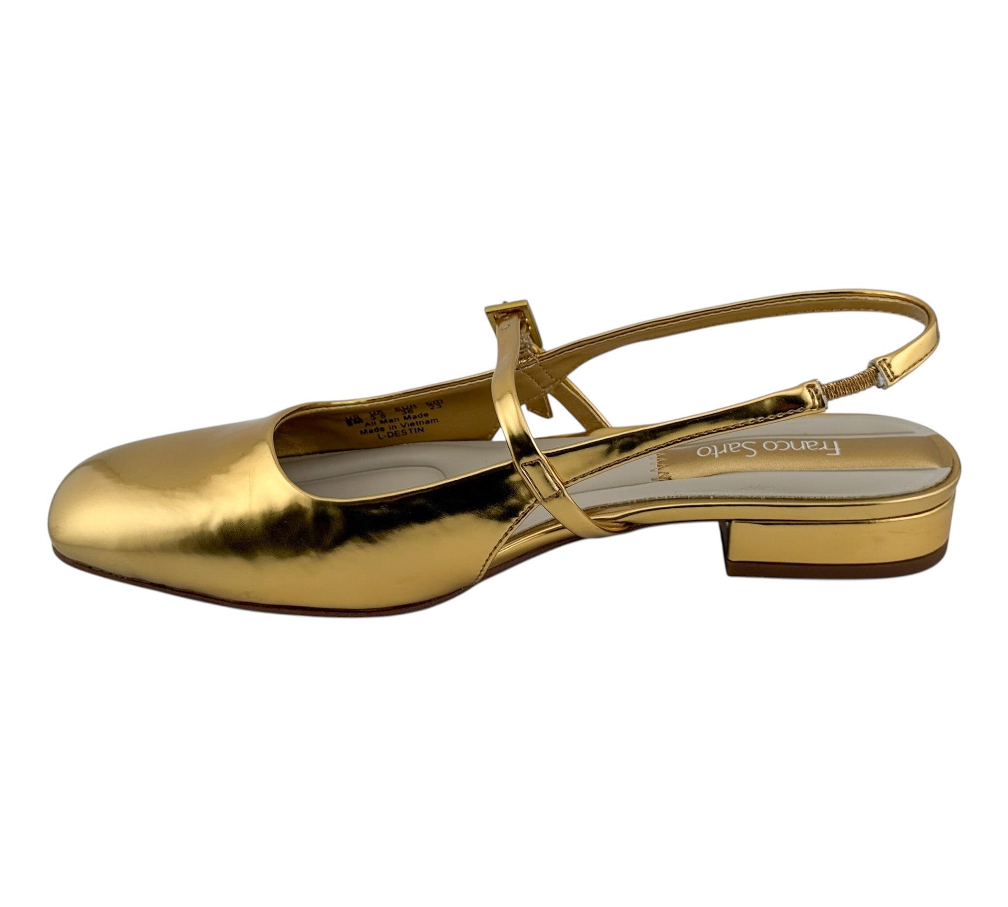 Franco Sarto L-Destin Gold Strappy Flats - Women's Sandals Marti & Liz Boutique Franco Sarto L-Destin Gold Strappy Flats - Women's Sandals Marti & Liz Boutique