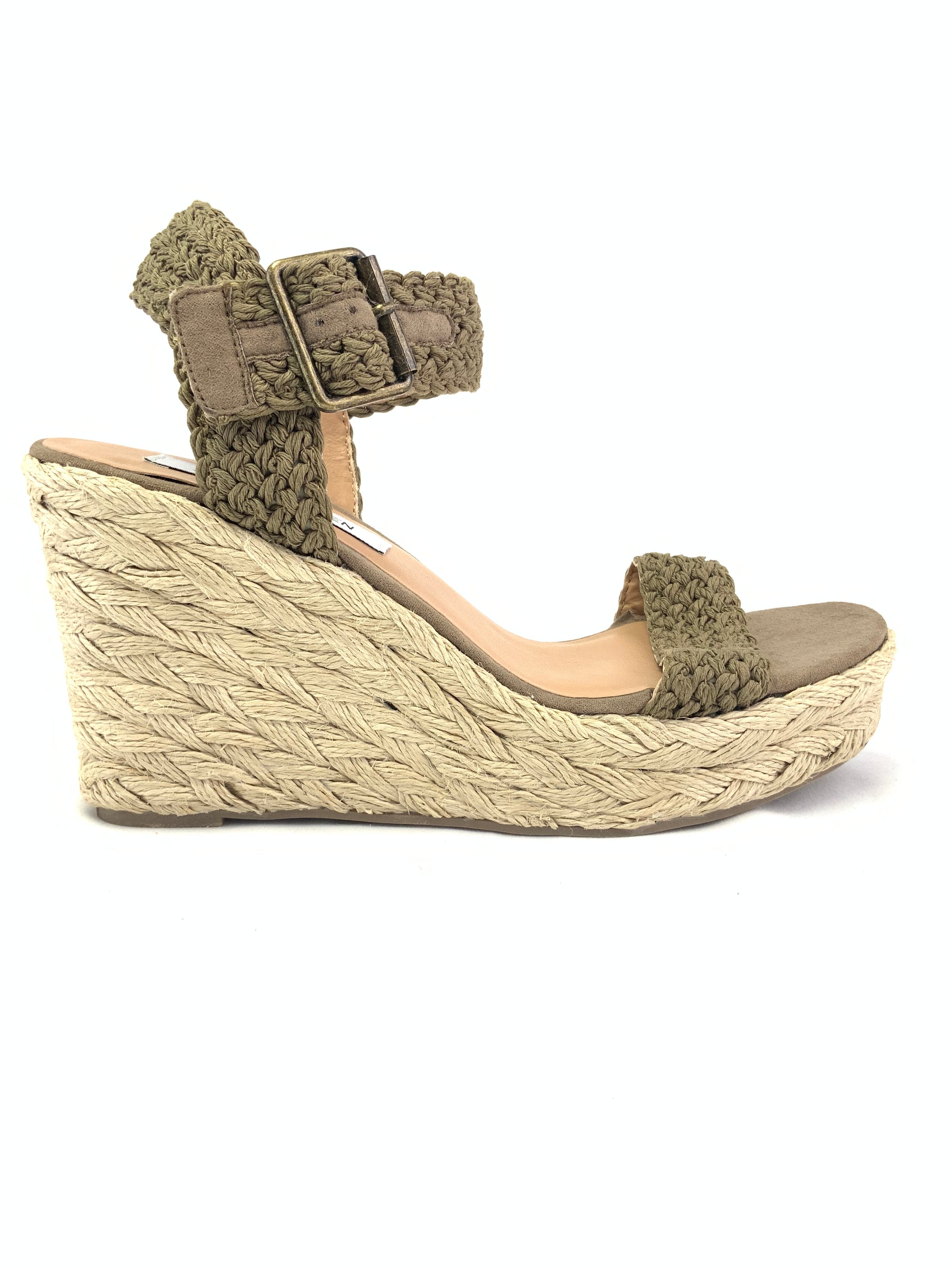 Steve Madden Espadrille Wedge Sandals Size 8M