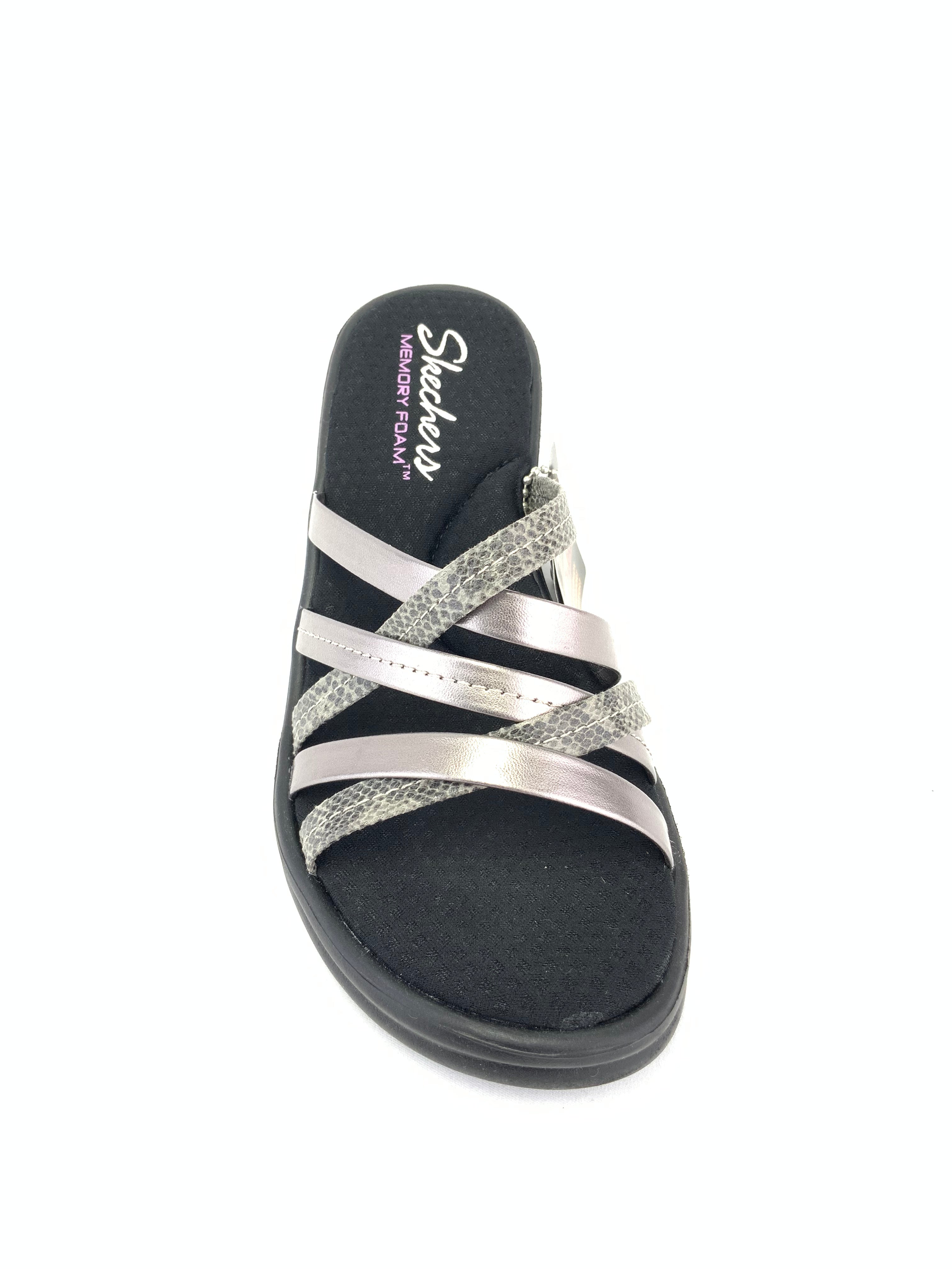 Memory foam flip flops skechers online