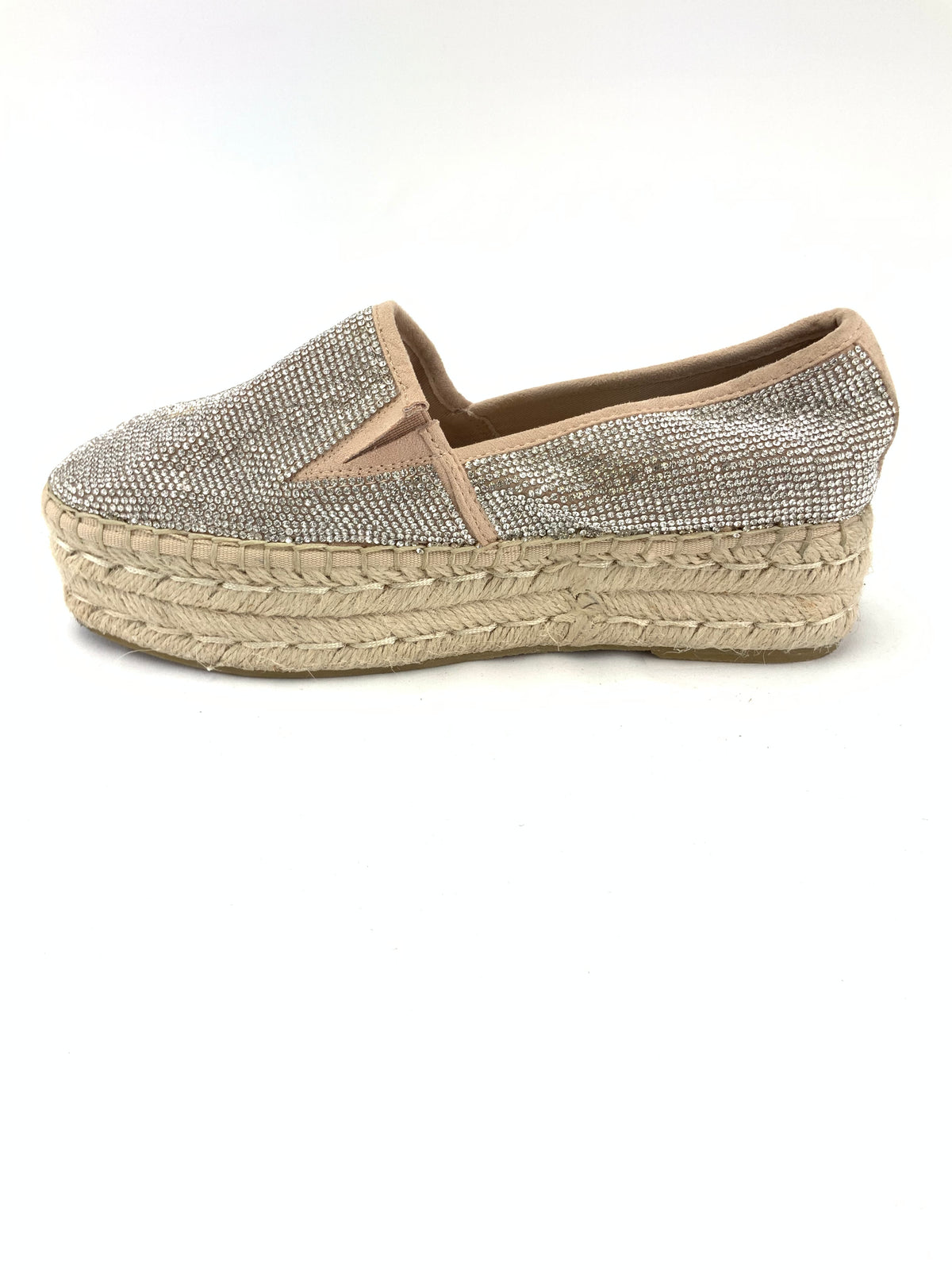 Steve Madden Alexia Rhinestone Espadrille Shoes Size 6.5M