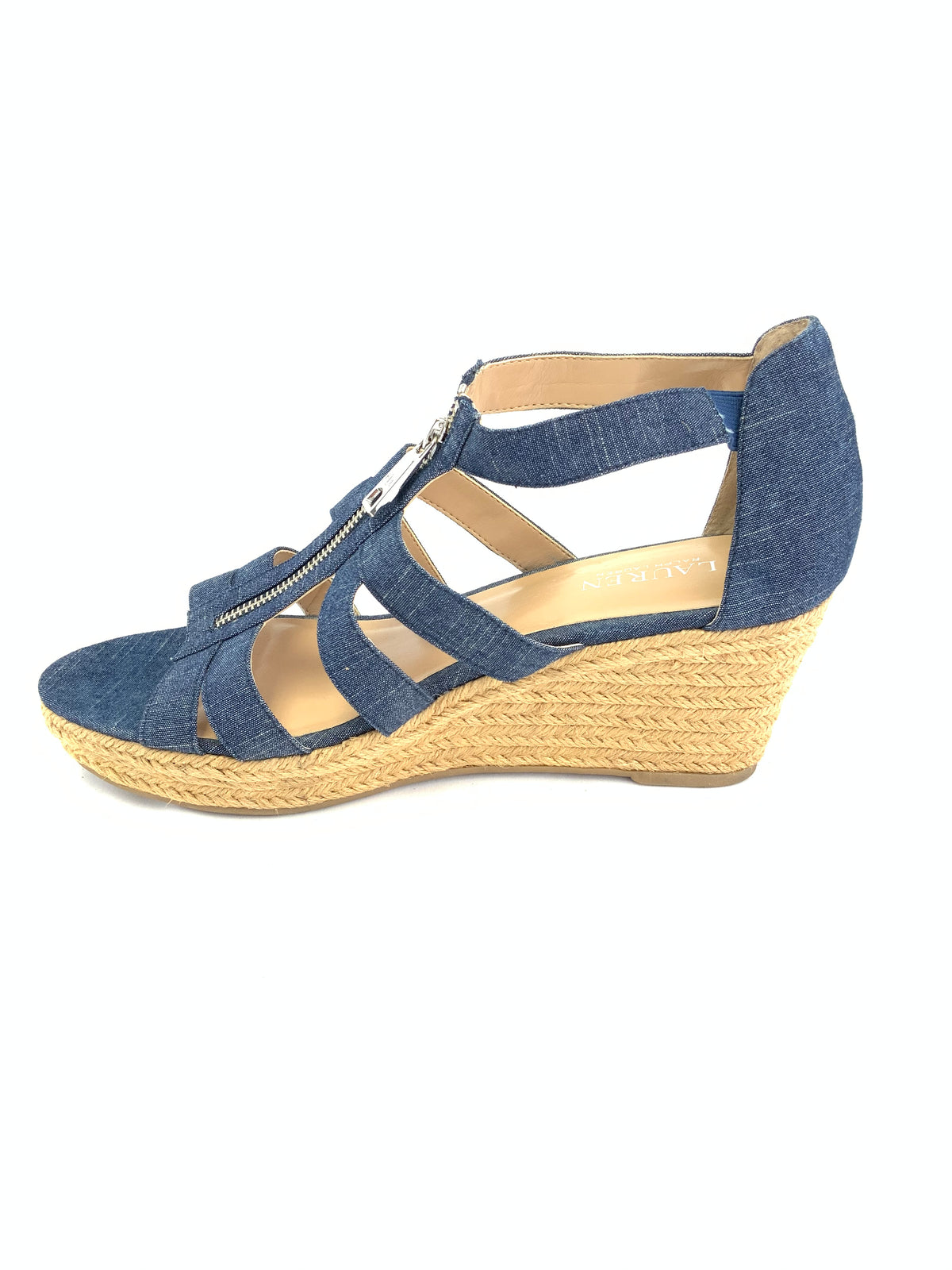 Ralph Lauren Kelcie Jute Wedge Heels Size 11M