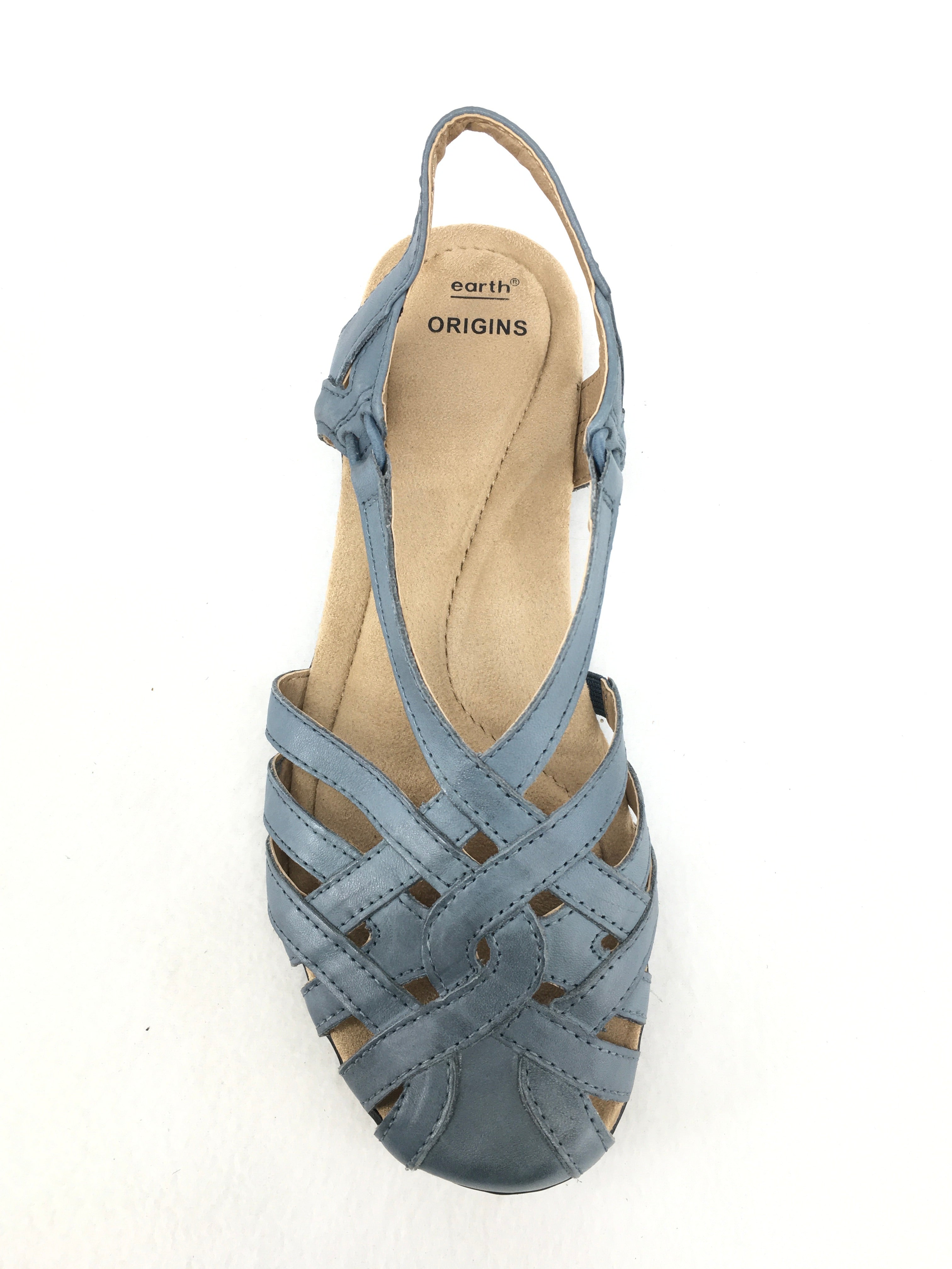 Earth Origins Belle Brielle Comfort Sandals Size 7W Marti Liz