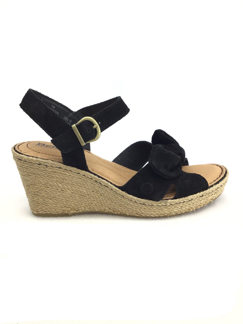 Born Espadrille Wedge Sandals Size 7M