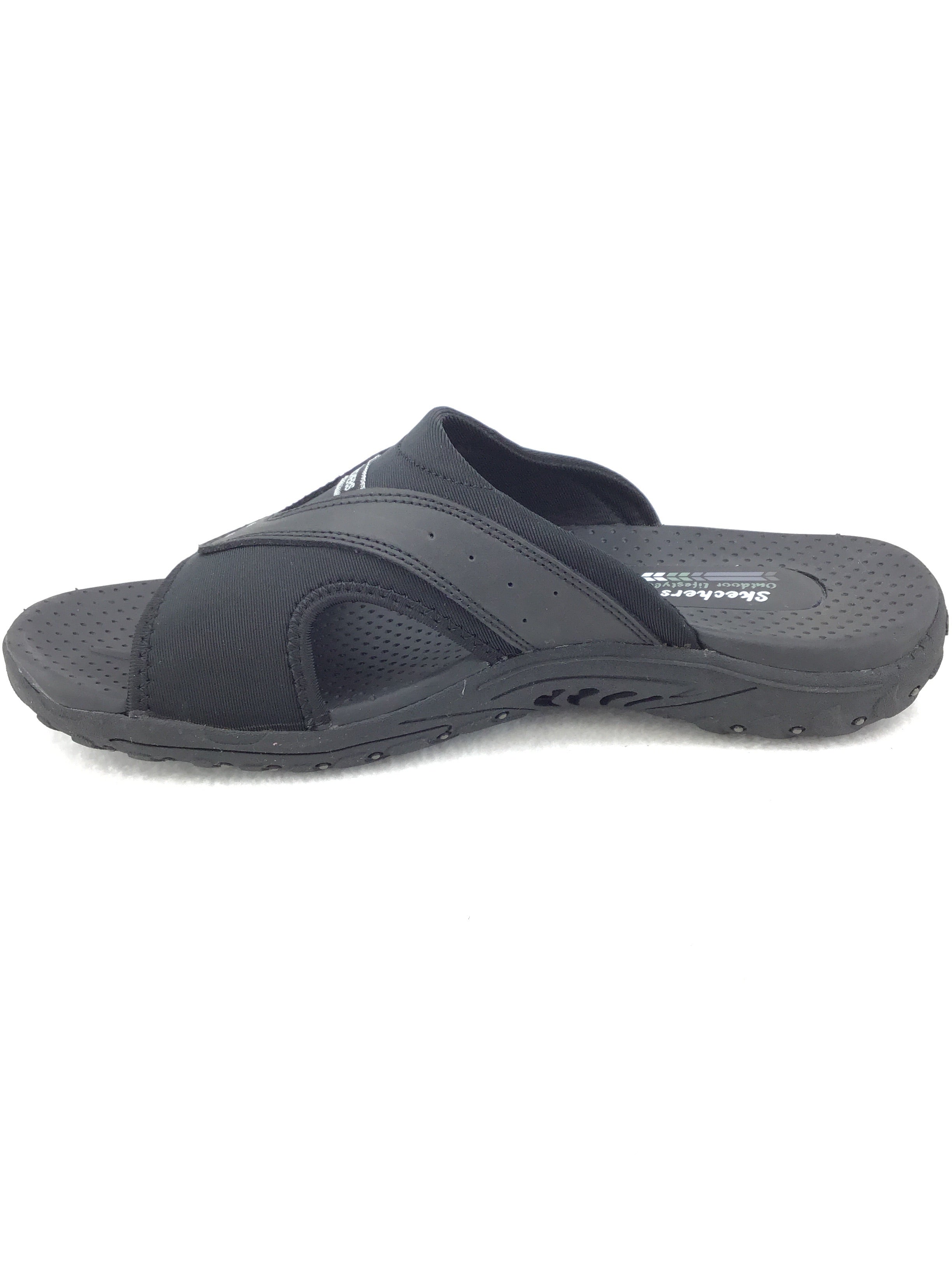 Womens black clearance skechers sandals